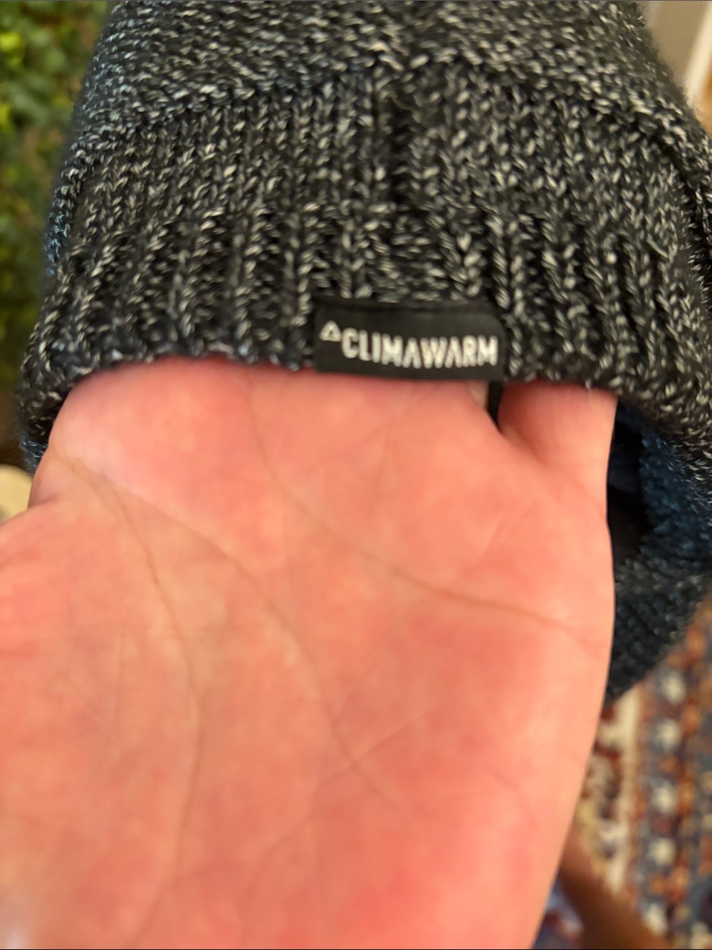 adidas Charcoal Knit Visor Beanie - Picture 7 of 7